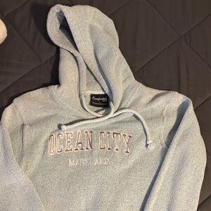 Comfort Colors Light Blue Ocean City Hoodie